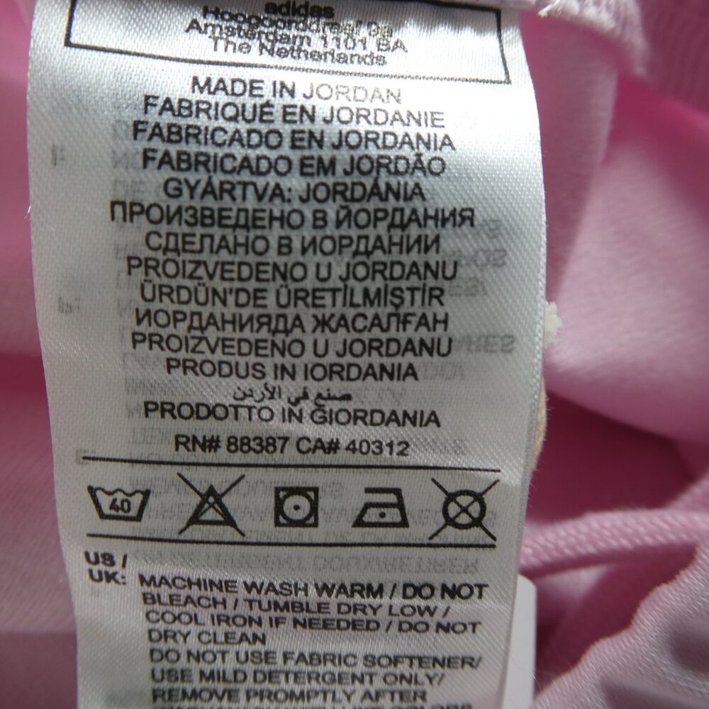 Adidas Women’s Large Clear Pink 2‑PC Track Suit Set Jacket KT0125 Pants JD4537 - Picture 14 of 15